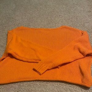 American eagle off the shoulder sweater